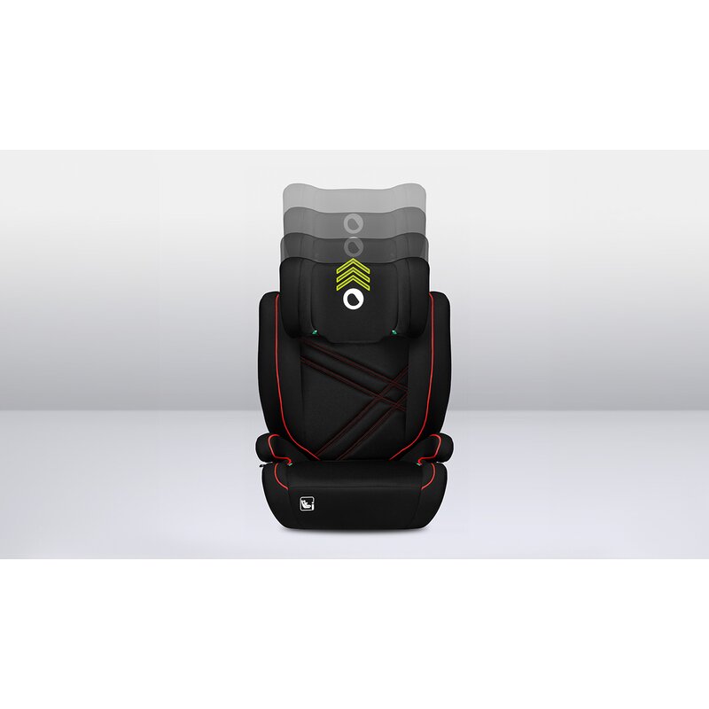 Scaun auto, Lionelo, Hugo i-Size, Universal, Orientare in directia sensului de mers, Reglabil, Conform standardului de securitate R129, 100-150 cm, 4-12 ani, Rosu - gogobaby.ro