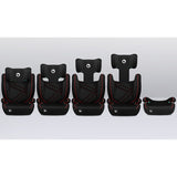 Scaun auto, Lionelo, Hugo i-Size, Universal, Orientare in directia sensului de mers, Reglabil, Conform standardului de securitate R129, 100-150 cm, 4-12 ani, Rosu