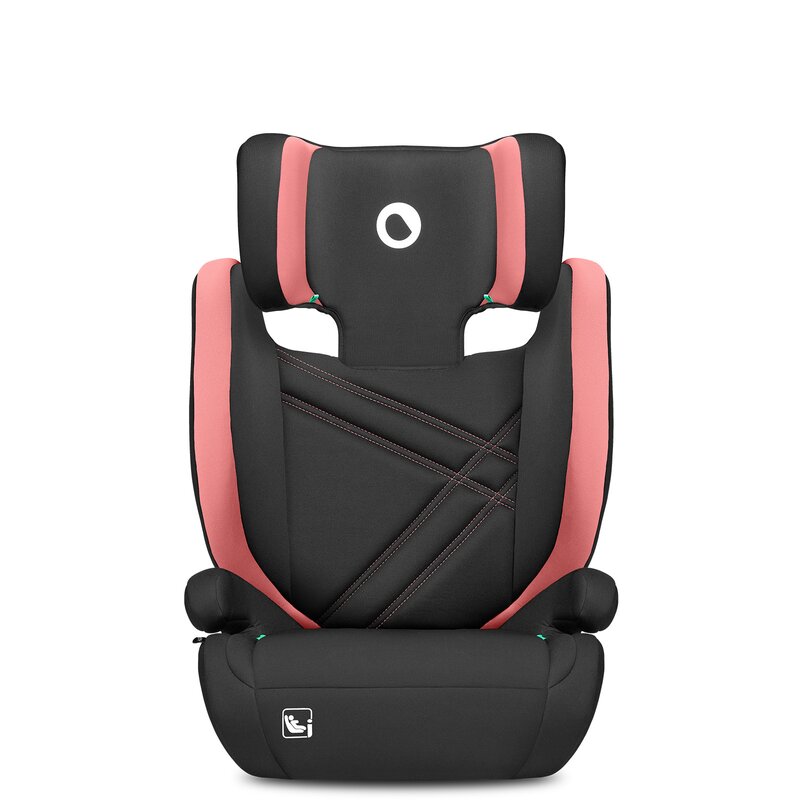 Scaun auto, Lionelo, Hugo i-Size, Universal, Orientare in directia sensului de mers, Reglabil, Conform standardului de securitate R129, 100-150 cm, 4-12 ani, Roz - gogobaby.ro