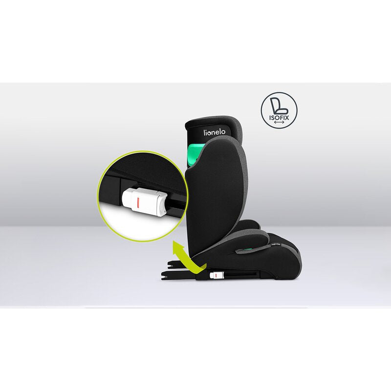 Scaun auto, Lionelo, Hugo i-Size, Universal, Orientare in directia sensului de mers, Reglabil, Conform standardului de securitate R129, 100-150 cm, 4-12 ani, Roz
