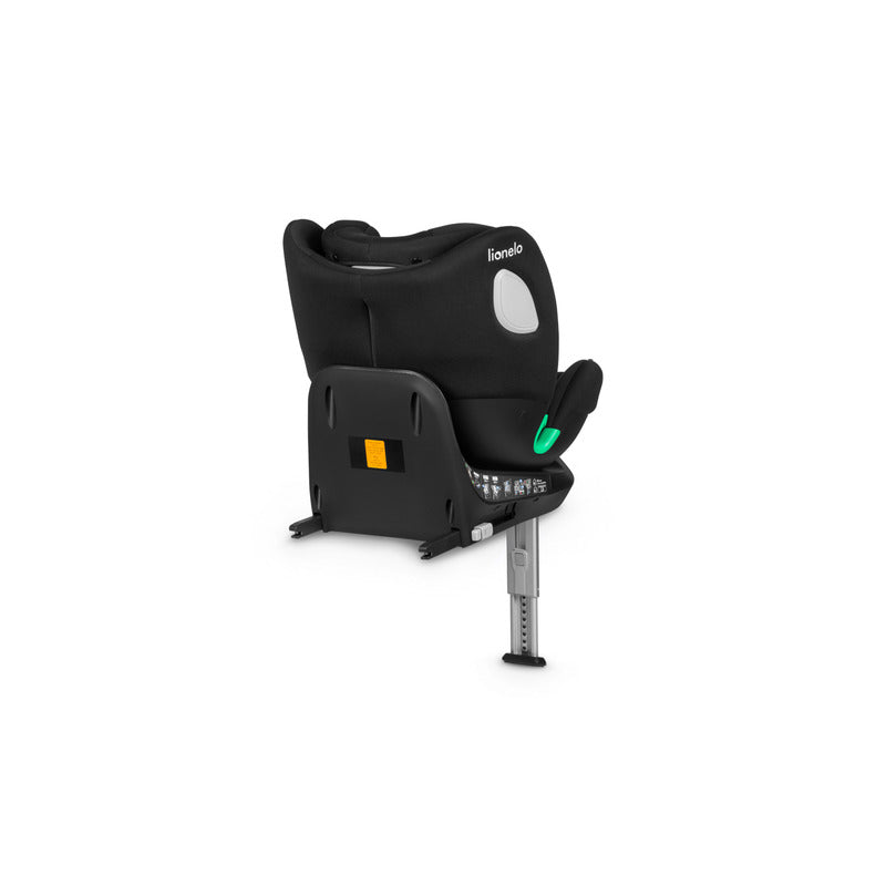 Scaun auto, Lionelo, i-Size Braam, 0-36 Kg, 40-150 cm, Cu isofix si picior de fixare, Protectie laterala, Rotire 360 grade, Ajustare spatar in 5 pozitii, Tetiera reglabila in 14 trepte, Conform cu standardul european de securitate R129, Negru - gogobaby.ro