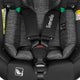 Scaun auto, Lionelo, i-Size Braam, 0-36 Kg, 40-150 cm, Cu isofix si picior de fixare, Protectie laterala, Rotire 360 grade, Ajustare spatar in 5 pozitii, Tetiera reglabila in 14 trepte, Conform cu standardul european de securitate R129, Negru