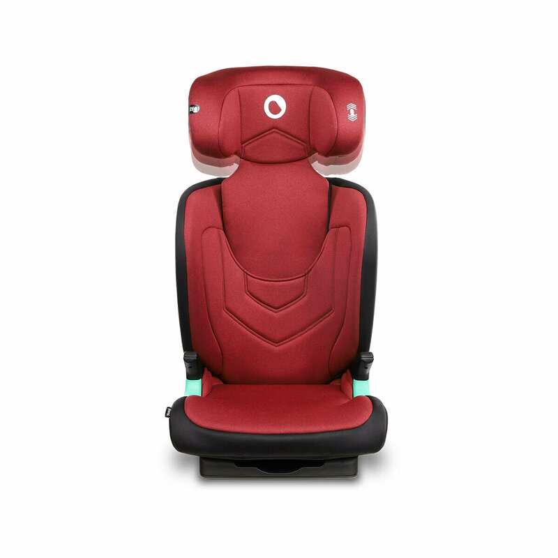 Scaun auto i-Size, Lionelo, Neal, Spatar reglabil in 3 pozitii, Tetiera in 14 pozitii, Suport sticla inclus, 15-36 Kg, 100-150 cm, Cu Isofix, Conform ECE R129, Rosu