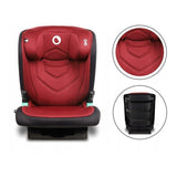 Scaun auto i-Size, Lionelo, Neal, Spatar reglabil in 3 pozitii, Tetiera in 14 pozitii, Suport sticla inclus, 15-36 Kg, 100-150 cm, Cu Isofix, Conform ECE R129, Rosu