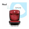 Scaun auto, Lionelo, Neal Burgundy, Spatar reglabil, Baza i-size, 15-36 Kg, cu Isofix, Conform cu standardul european de securitate ECE R129, Rosu