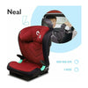 Scaun auto, Lionelo, Neal Burgundy, Spatar reglabil, Baza i-size, 15-36 Kg, cu Isofix, Conform cu standardul european de securitate ECE R129, Rosu