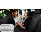 Scaun auto, Lionelo, Lars i-Size, Cu tetiera reglabila in 10 pozitii, Cu pozitionare spre sensul de mers, 15-36 Kg, 100-150 cm, Conform cu standardul european de securitate ECE R129/03, Negru/Gri