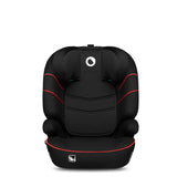 Scaun auto, Lionelo, Lars i-Size, Cu tetiera reglabila in 10 pozitii, Cu pozitionare spre sensul de mers, 15-36 Kg, 100-150 cm, Conform cu standardul european de securitate ECE R129/03, Negru/Rosu