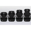 Scaun auto, Lionelo, Lars i-Size, Cu tetiera reglabila in 10 pozitii, Cu pozitionare spre sensul de mers, 15-36 Kg, 100-150 cm, Conform cu standardul european de securitate ECE R129/03, Negru/Gri