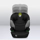 Scaun auto, Lionelo, Lars i-Size, Cu tetiera reglabila in 10 pozitii, Cu pozitionare spre sensul de mers, 15-36 Kg, 100-150 cm, Conform cu standardul european de securitate ECE R129/03, Negru/Gri