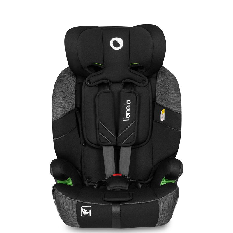 Scaun auto, Lionelo, Levi One i-Size, Universal, Instalare FWF, Cu tetiera reglabila in 10 pozitii, Cu spatar detasabil, 76-150 cm, Conform cu R129, Gri - gogobaby.ro