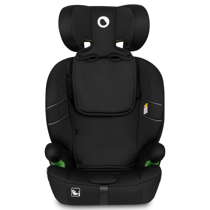 Scaun auto, Lionelo, Levi One i-Size, Universal, Instalare FWF, Cu tetiera reglabila in 10 pozitii, Cu spatar detasabil, 76-150 cm, Conform cu R129, Negru
