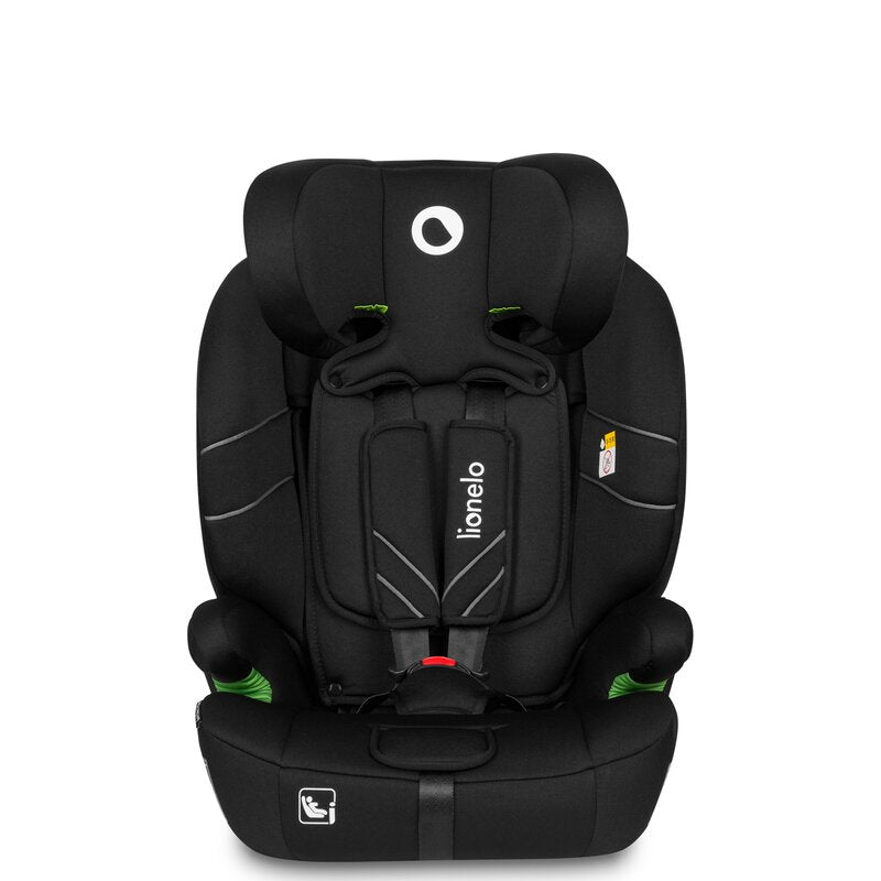 Scaun auto, Lionelo, Levi One i-Size, Universal, Instalare FWF, Cu tetiera reglabila in 10 pozitii, Cu spatar detasabil, 76-150 cm, Conform cu R129, Negru - gogobaby.ro