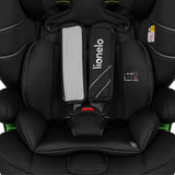 Scaun auto, Lionelo, Levi One i-Size, Universal, Instalare FWF, Cu tetiera reglabila in 10 pozitii, Cu spatar detasabil, 76-150 cm, Conform cu R129, Negru