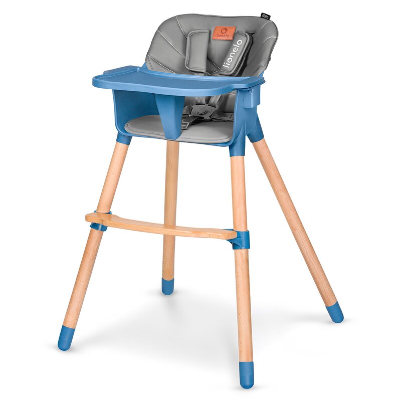 Scaun de masa, Lionelo, Koen, Din fag, 2 in 1, Transformabil, Sustine 30 kg, 6 luni+, Conform cu standardul european de securitate EN14988, Albastru - gogobaby.ro