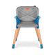 Scaun de masa, Lionelo, Koen, Din fag, 2 in 1, Transformabil, Sustine 30 kg, 6 luni+, Conform cu standardul european de securitate EN14988, Albastru