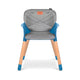 Scaun de masa, Lionelo, Koen, Din fag, 2 in 1, Transformabil, Sustine 30 kg, 6 luni+, Conform cu standardul european de securitate EN14988, Albastru