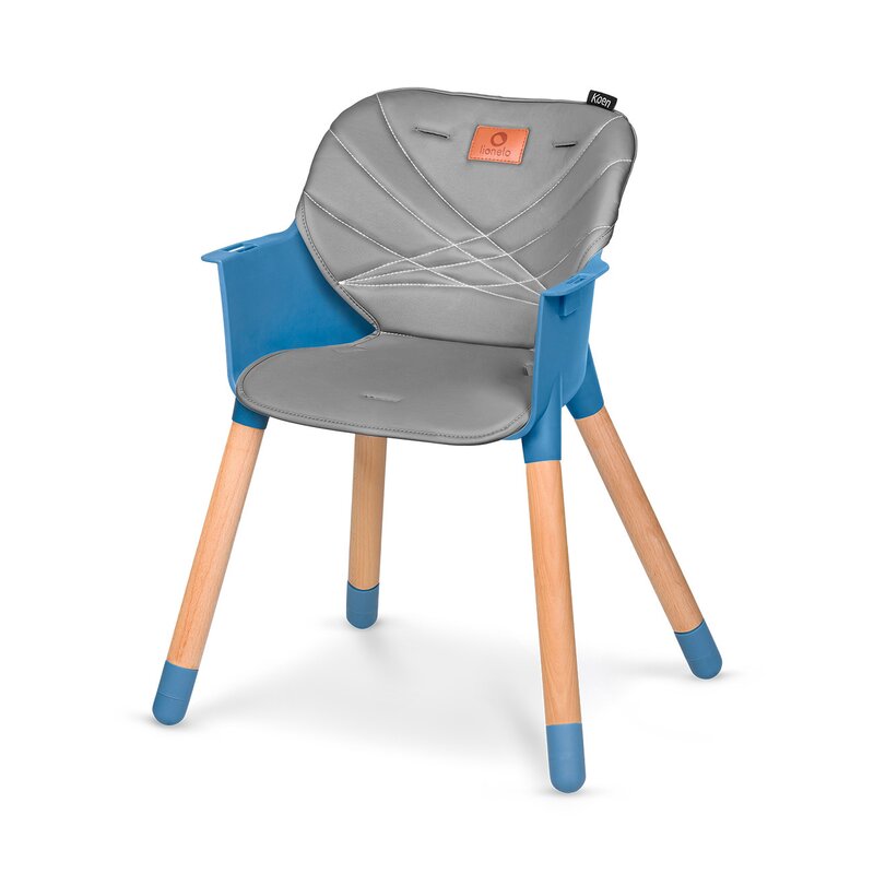 Scaun de masa, Lionelo, Koen, Din fag, 2 in 1, Transformabil, Sustine 30 kg, 6 luni+, Conform cu standardul european de securitate EN14988, Albastru - gogobaby.ro