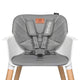 Scaun de masa, Lionelo, Koen, Din fag, 2 in 1, Transformabil, Sustine 30 kg, 6 luni+, Conform cu standardul european de securitate EN14988, Gri