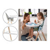 Scaun de masa, Lionelo, Maya, 2 in 1, Transformabil, 3 pozitii de inclinare, Conform cu standardele europeane de securitate EN14988, EN12790, White