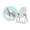 Scaun de masa, Lionelo, Maya, 2 in 1, Transformabil, 3 pozitii de inclinare, Conform cu standardele europeane de securitate EN14988, EN12790, White