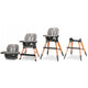 Scaun de masa, Lionelo, Mona, 4 in 1, Transformabil, Reglabil in inaltime in 3 pozitii, Conform cu standardele europene de securitate EN14988, EN16120, Black Onyx
