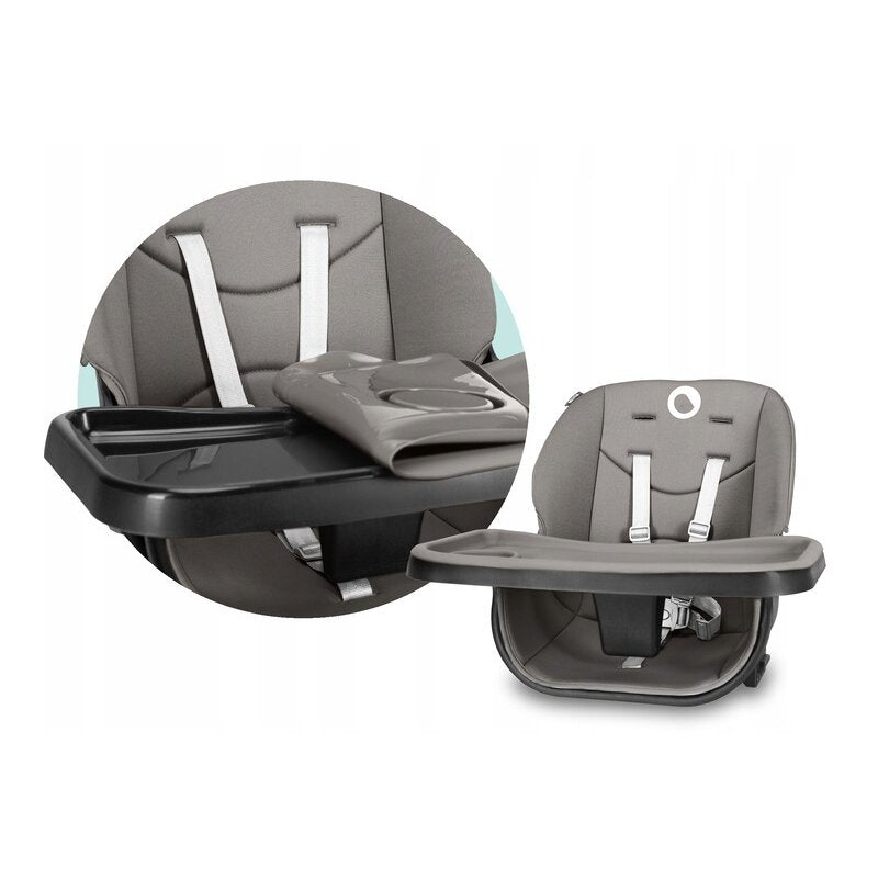 Scaun de masa, Lionelo, Mona, 4 in 1, Transformabil, Reglabil in inaltime in 3 pozitii, Conform cu standardele europene de securitate EN14988, EN16120, Black Onyx - gogobaby.ro