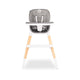Scaun de masa, Lionelo, Mona, 4 in 1, Transformabil, Reglabil in inaltime in 3 pozitii, Conform cu standardele europene de securitate EN14988, EN16120, Stone
