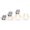 Scaun de masa, Lionelo, Mona, 4 in 1, Transformabil, Reglabil in inaltime in 3 pozitii, Conform cu standardele europene de securitate EN14988, EN16120, Stone