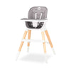Scaun de masa, Lionelo, Mona, 4 in 1, Transformabil, Reglabil in inaltime in 3 pozitii, Conform cu standardele europene de securitate EN14988, EN16120, Stone