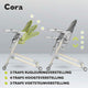 Scaun de masa, Lionelo, Cora Plus, Multifunctional, Reglabil in 4 pozitii pe inaltime, Spatar reglabil in 3 pozitii, Cu bara de jucarii, Pliabil, Conform cu standardul european de securitate EN14988, Verde