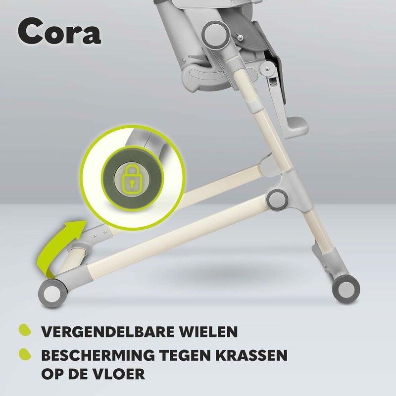 Scaun de masa, Lionelo, Cora Plus, Multifunctional, Reglabil in 4 pozitii pe inaltime, Spatar reglabil in 3 pozitii, Cu bara de jucarii, Pliabil, Conform cu standardul european de securitate EN14988, Verde
