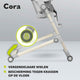 Scaun de masa, Lionelo, Cora Plus, Multifunctional, Reglabil in 4 pozitii pe inaltime, Spatar reglabil in 3 pozitii, Cu bara de jucarii, Pliabil, Conform cu standardul european de securitate EN14988, Verde