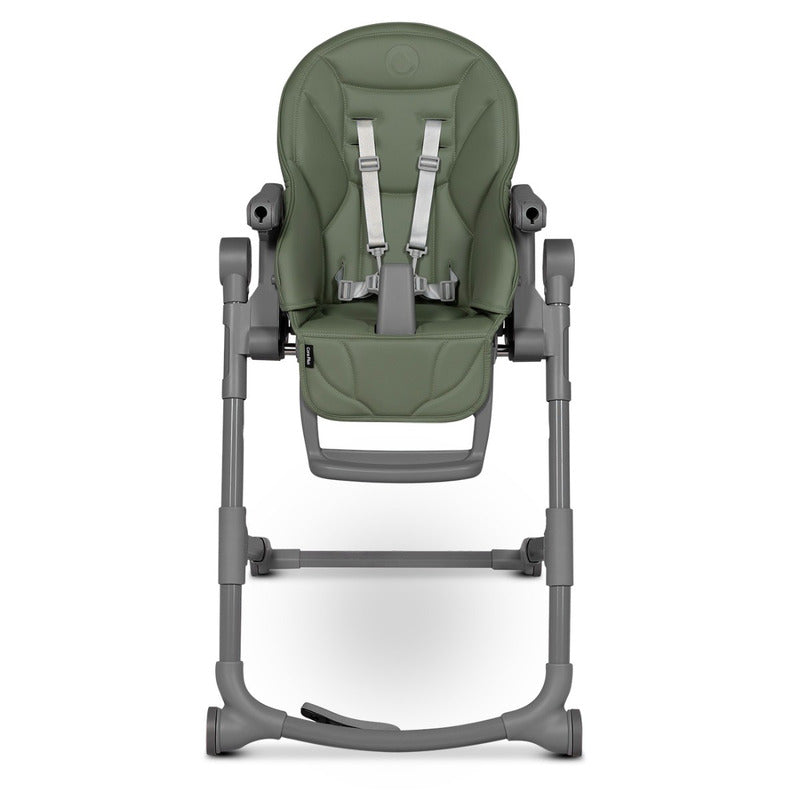 Scaun de masa, Lionelo, Cora Plus, Multifunctional, Reglabil in 4 pozitii pe inaltime, Spatar reglabil in 3 pozitii, Cu bara de jucarii, Pliabil, Conform cu standardul european de securitate EN14988, Verde