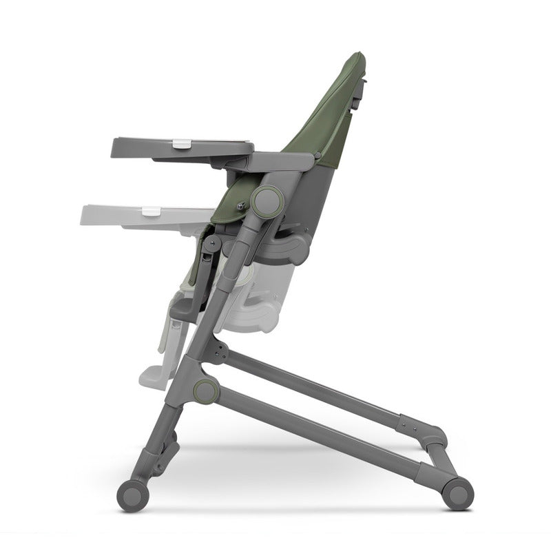 Scaun de masa, Lionelo, Cora Plus, Multifunctional, Reglabil in 4 pozitii pe inaltime, Spatar reglabil in 3 pozitii, Cu bara de jucarii, Pliabil, Conform cu standardul european de securitate EN14988, Verde