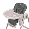 Scaun de masa, Lionelo, Zanna, Reglabil, 4 Pozitii pe inaltime, Spatar reglabil in 3 pozitii, Pliabil, din Metal, Conform cu standardul european de securitate EN14988, Gri - gogobaby.ro