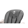 Scaun de masa, Lionelo, Zanna, Reglabil, 4 Pozitii pe inaltime, Spatar reglabil in 3 pozitii, Pliabil, din Metal, Conform cu standardul european de securitate EN14988, Gri - gogobaby.ro