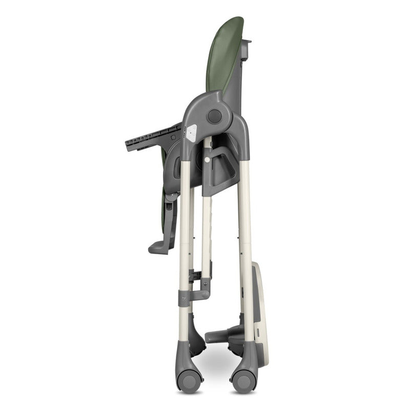 Scaun de masa si balansoar, Lionelo, Laurice, 2 in 1, Transformabil, Multifunctional, Inaltime si spatar reglabile, Cu melodii de leagan, 0 luni+, Conform cu standardele europene de securitate EN 14988, EN 16120, Verde - gogobaby.ro