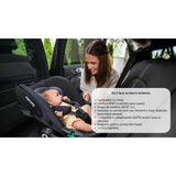 Scoica auto, Lionelo, i-Size Astrid, 0-13 Kg, 40-87 cm, Cu salteluta, Testat ADAC, Conform cu standardul european de securitate R129, Negru/Gri