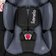 Scoica auto, Lionelo, i-Size Astrid, 0-13 Kg, 40-87 cm, Cu salteluta, Testat ADAC, Conform cu standardul european de securitate R129, Negru/Gri