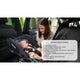 Scoica auto, Lionelo, i-Size Astrid, 0-13 Kg, 40-87 cm, Cu salteluta, Testat ADAC, Conform cu standardul european de securitate R129, Negru/Gri