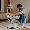 Set 2 in 1, Balansoar si landou, Lionelo, Bella, Rotative 360, Ecran tactil si telecomanda, Electric, Scaun reglabil, 6 miscari unice, 5 viteze, Cu melodii, Gri
