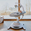 Set 2 in 1, Balansoar si landou, Lionelo, Bella, Rotative 360, Ecran tactil si telecomanda, Electric, Scaun reglabil, 6 miscari unice, 5 viteze, Cu melodii, Gri
