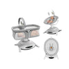 Set 2 in 1, Balansoar si landou, Lionelo, Bella, Rotative 360, Ecran tactil si telecomanda, Electric, Scaun reglabil, 6 miscari unice, 5 viteze, Cu melodii, Gri