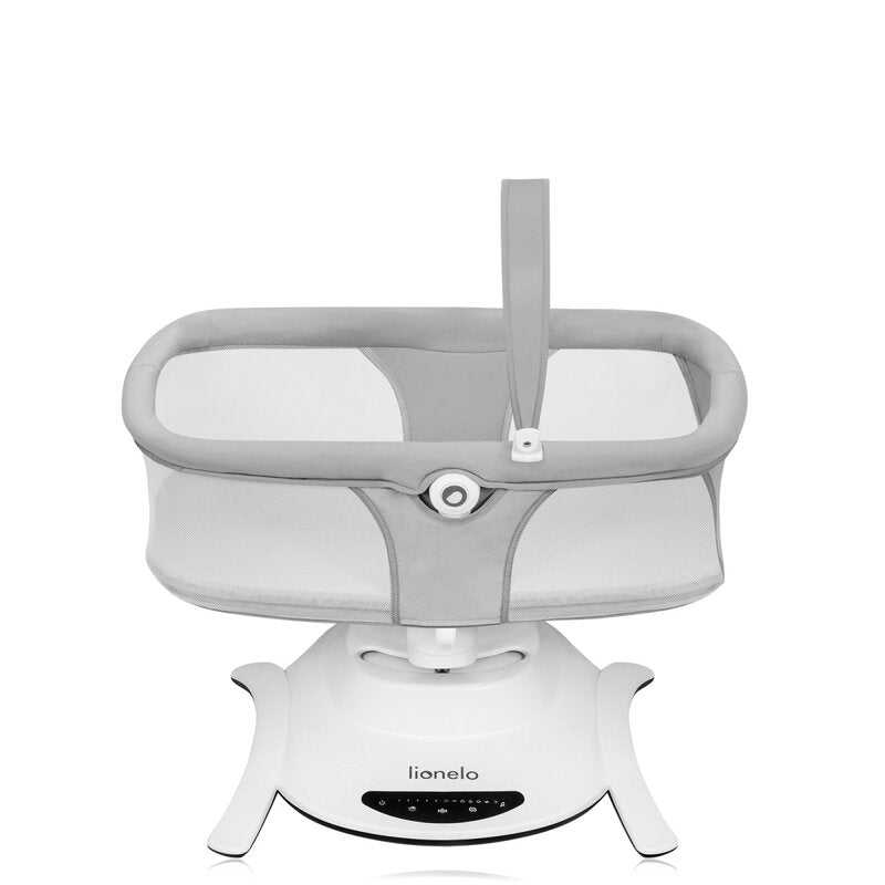 Set 2 in 1, Balansoar si landou, Lionelo, Bella, Rotative 360, Ecran tactil si telecomanda, Electric, Scaun reglabil, 6 miscari unice, 5 viteze, Cu melodii, Gri - gogobaby.ro