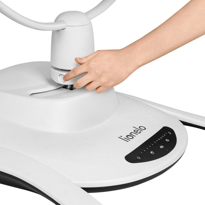 Set 2 in 1, Balansoar si landou, Lionelo, Bella, Rotative 360, Ecran tactil si telecomanda, Electric, Scaun reglabil, 6 miscari unice, 5 viteze, Cu melodii, Gri - gogobaby.ro