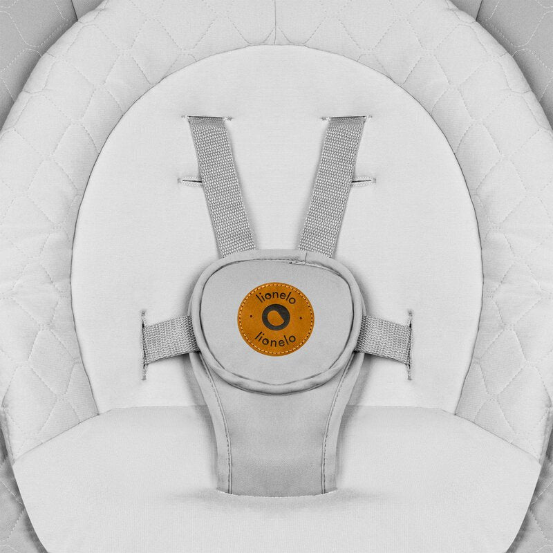 Set 2 in 1, Balansoar si landou, Lionelo, Bella, Rotative 360, Ecran tactil si telecomanda, Electric, Scaun reglabil, 6 miscari unice, 5 viteze, Cu melodii, Gri - gogobaby.ro