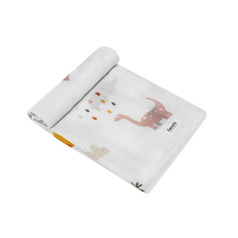Set 3 museline, Lionelo, Bamboo, Multifunctionale, Din Bambus, 70x70 cm, Dino - gogobaby.ro