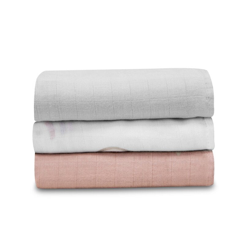 Set 3 museline, Lionelo, Bamboo, Multifunctionale, Din Bambus, 70x70 cm, Rainbow - gogobaby.ro