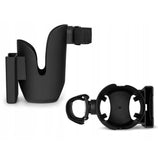Suport universal pentru biberon/pahar si telefon, Lionelo, Ove, Cu sistem de rotire 360, Negru